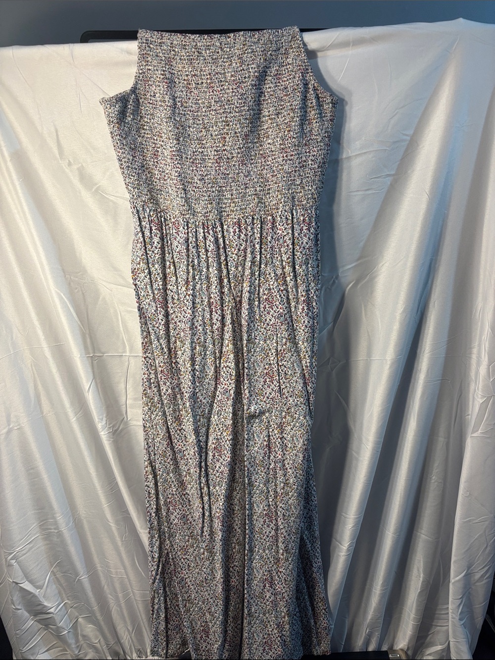 Old Navy Floral Maxi Dress in Blue and Pink
